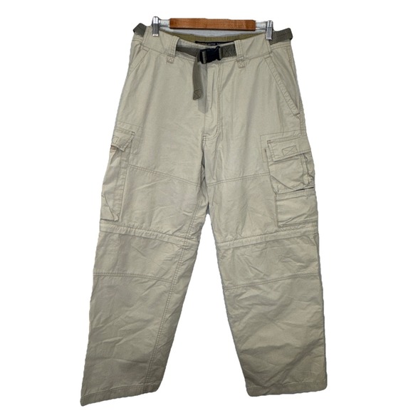 Abercrombie & Fitch Other - Abercrombie And Fitch VTG Y2K Men's Beige Paratroops Belted Cargo Pants Size M
